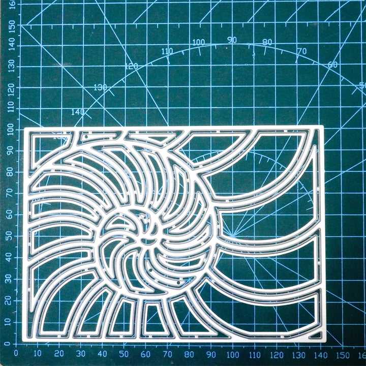 Kokorosa Metal Cutting Dies With Seashell Background Board