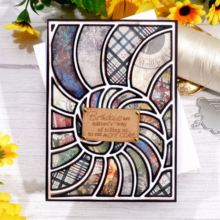 Kokorosa Metal Cutting Dies With Seashell Background Board