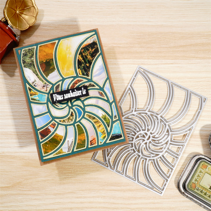 Kokorosa Metal Cutting Dies With Seashell Background Board