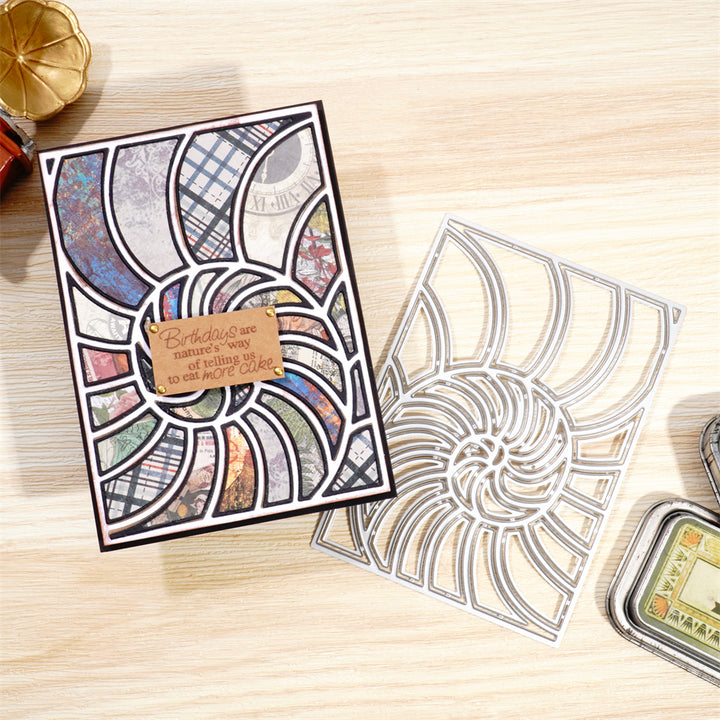 Kokorosa Metal Cutting Dies With Seashell Background Board