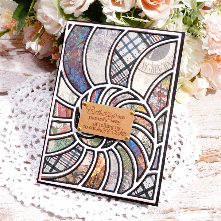 Kokorosa Metal Cutting Dies With Seashell Background Board