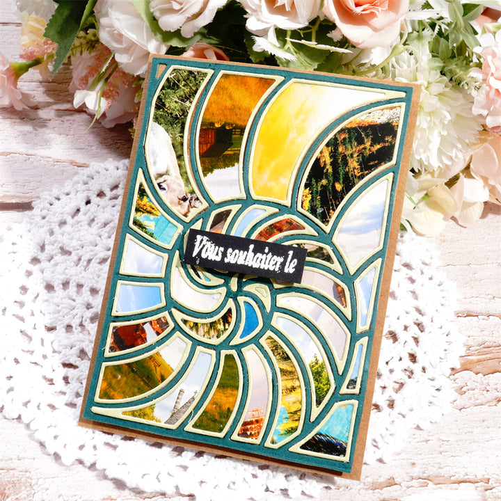 Kokorosa Metal Cutting Dies With Seashell Background Board
