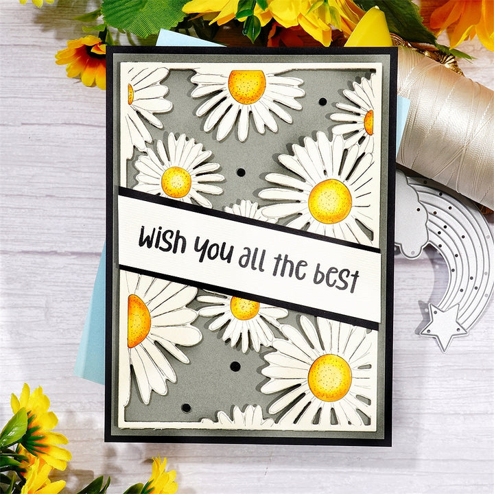 Kokorosa Metal Cutting Dies with Daisies Background Board