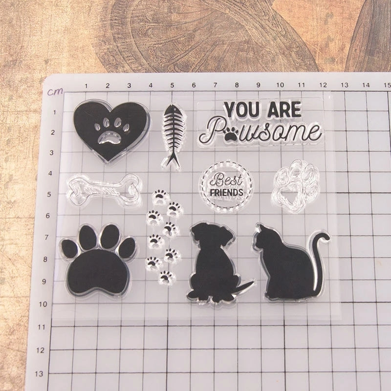 Kokorosa Cute Dog and Cat Clear Stamps