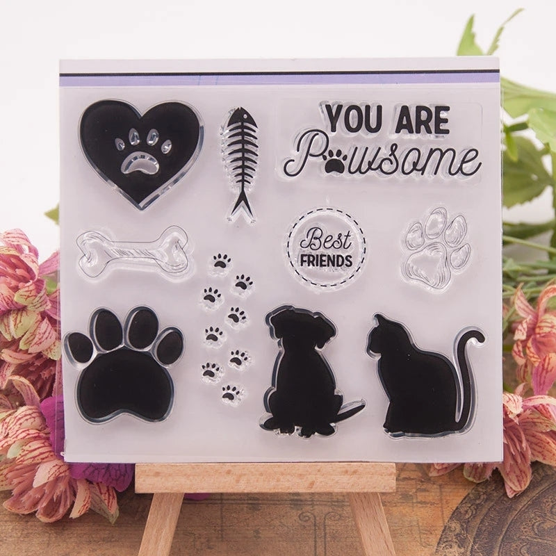 Kokorosa Cute Dog and Cat Clear Stamps – kokorosastudio.com