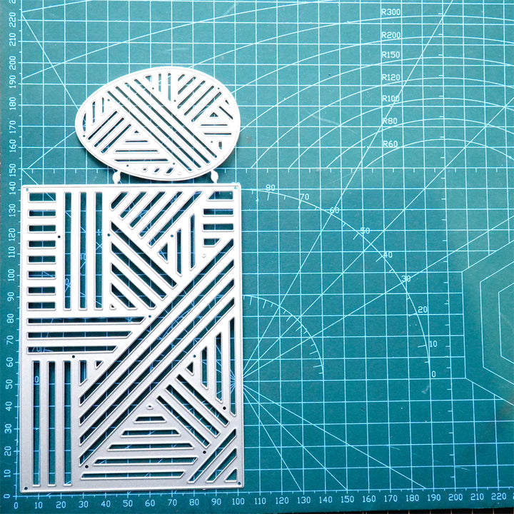 Kokorosa Metal Cutting Dies with Easter Lines & Eggs Background Board