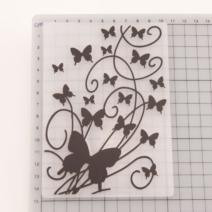 Kokorosa Flying Butterflies Plastic Embossing Folder