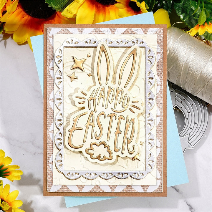 Kokorosa Metal Cutting Dies with  "Happy Easter" Word