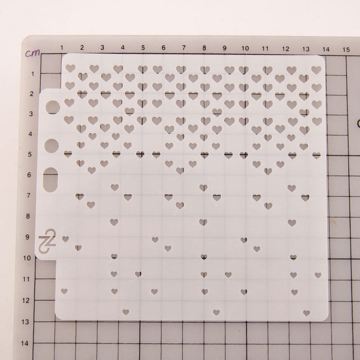 Kokorosa Hollow Heart Shape DIY Painting Hollow Stencil