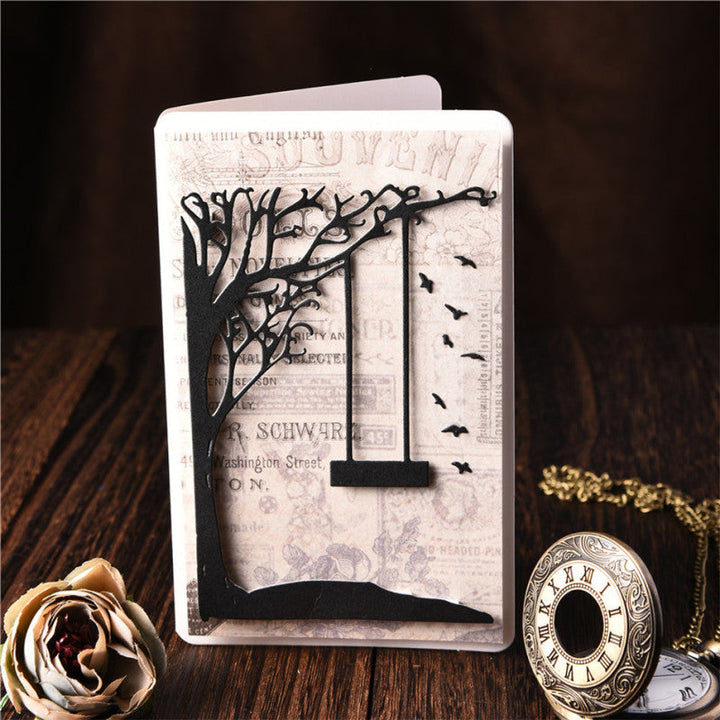 Kokorosa Swing Under the Tree at Dusk Metal Cutting Dies