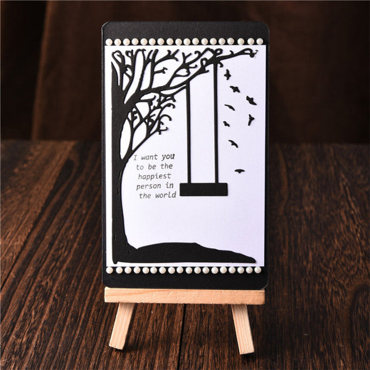 Kokorosa Swing Under the Tree at Dusk Metal Cutting Dies