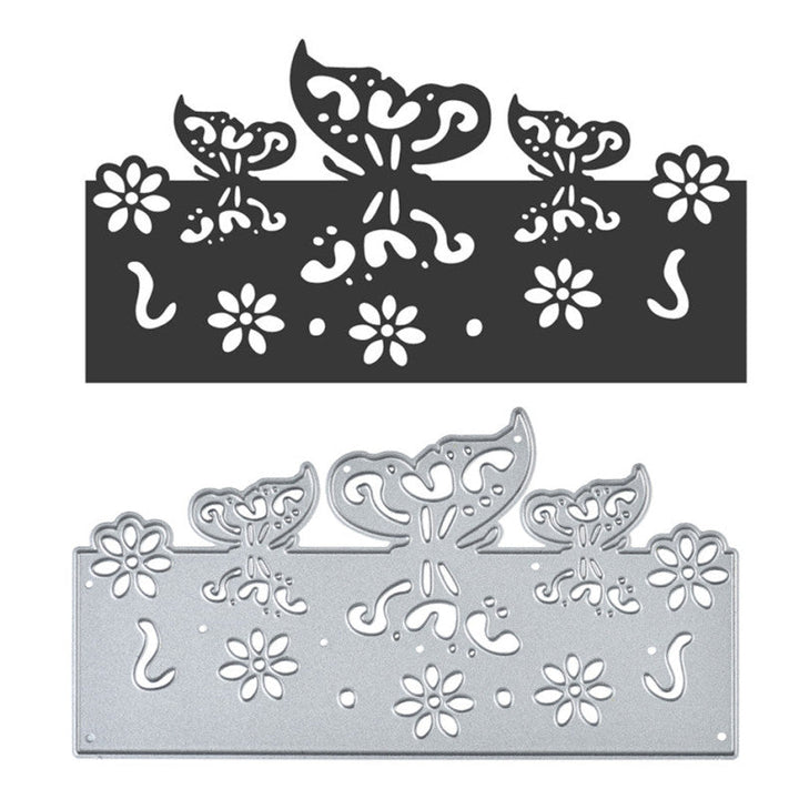 Kokorosa Butterfly Flower Border Metal Cutting Dies
