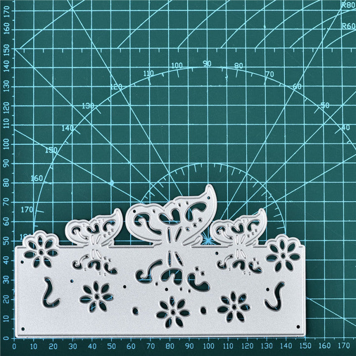 Kokorosa Butterfly Flower Border Metal Cutting Dies