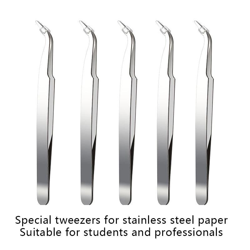 Kokorosa Curved Bent Tip Tweezers