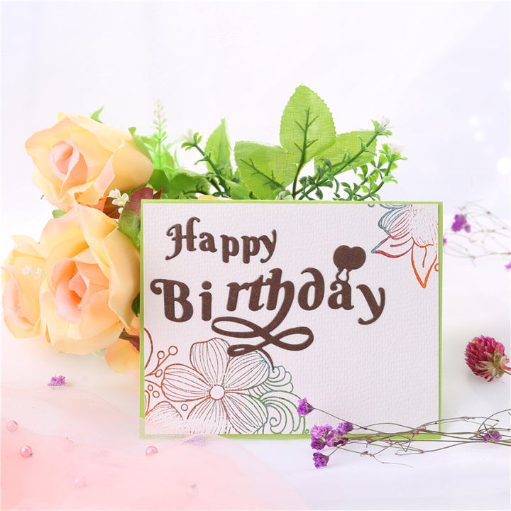 Kokorosa Happy Birthday Metal Cutting Dies