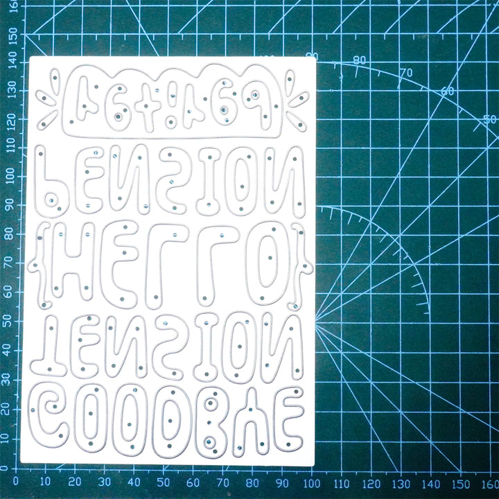 Kokorosa Metal Cutting Dies With Happy Retired Words