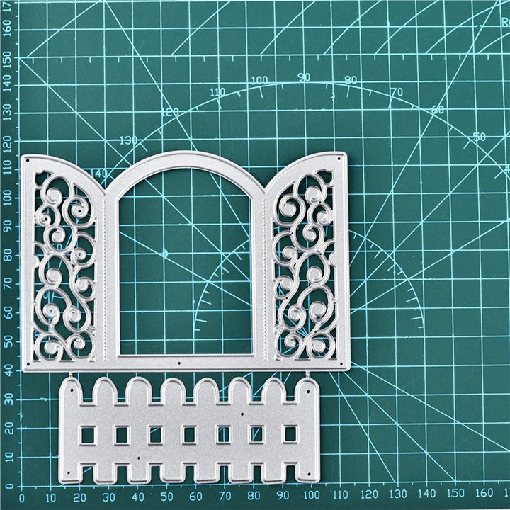 Kokorosa Lace Window Fence Metal Cutting Dies