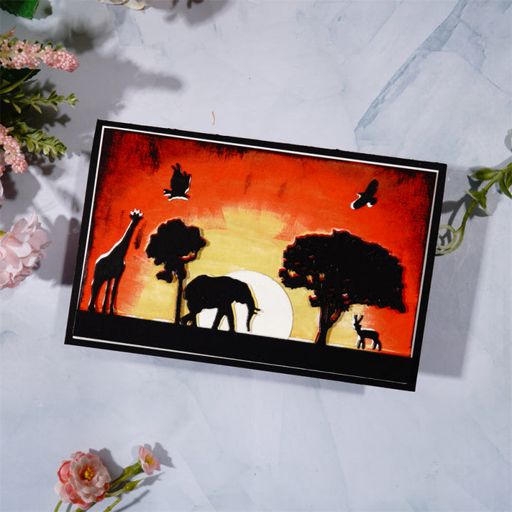 Kokorosa Metal Cutting Dies With African Flora and Fauna