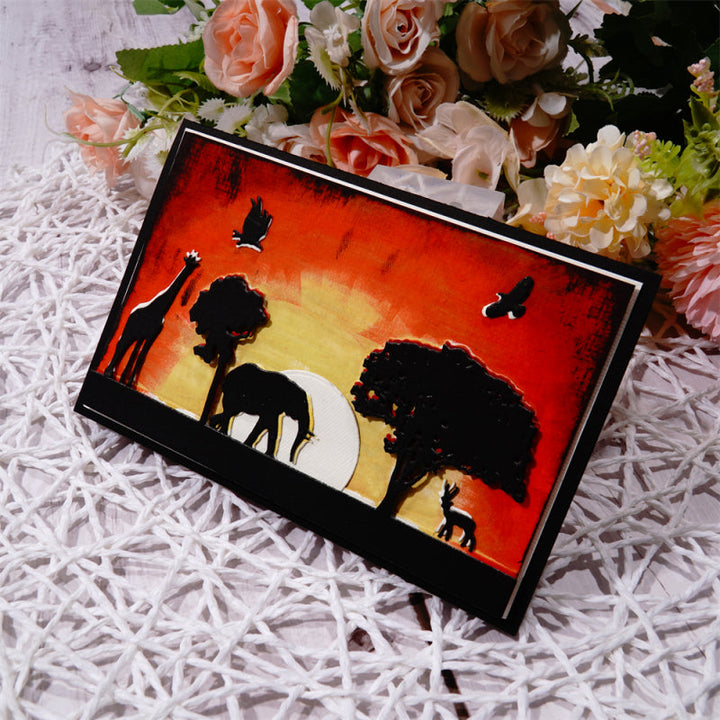 Kokorosa Metal Cutting Dies With African Flora and Fauna