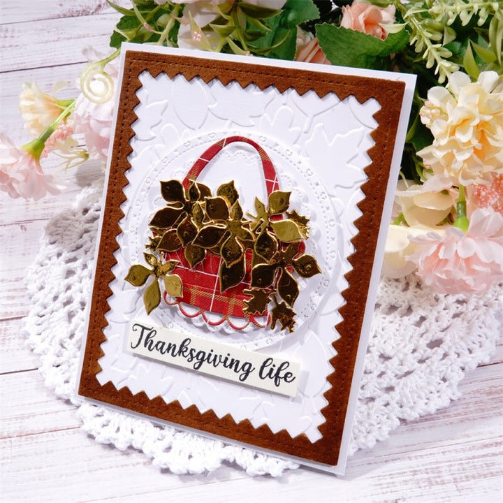Kokorosa Metal Cutting Dies With Basket of Leaves
