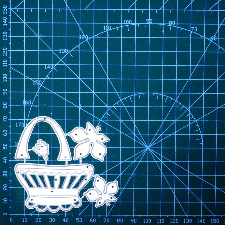 Kokorosa Metal Cutting Dies With Basket of Leaves