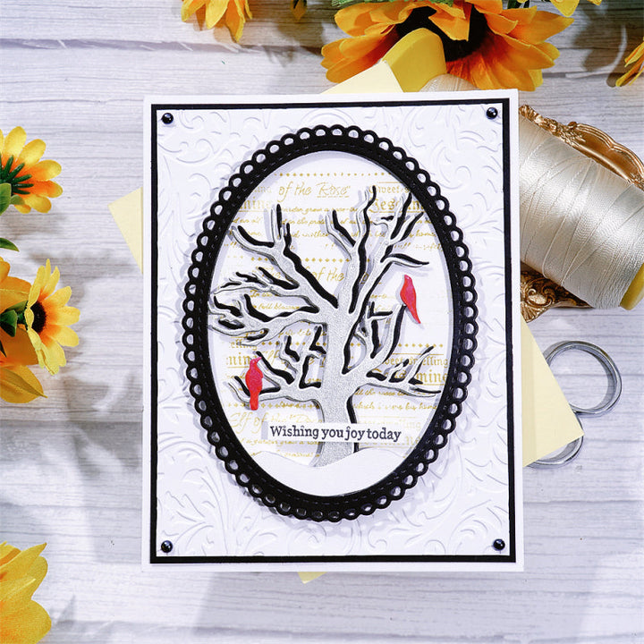 Kokorosa Metal Cutting Dies With Little Birds On the Tree