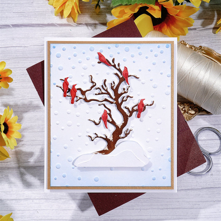 Kokorosa Metal Cutting Dies With Little Birds On the Tree