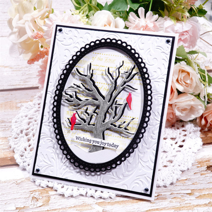 Kokorosa Metal Cutting Dies With Little Birds On the Tree
