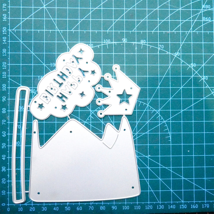 Kokorosa Metal Cutting Dies With Birthday Crown