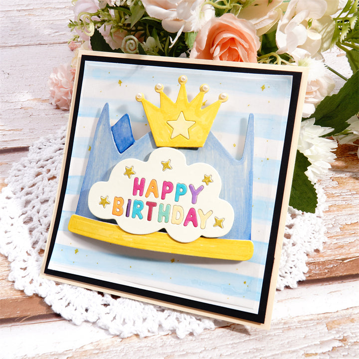 Kokorosa Metal Cutting Dies With Birthday Crown