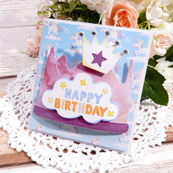 Kokorosa Metal Cutting Dies With Birthday Crown