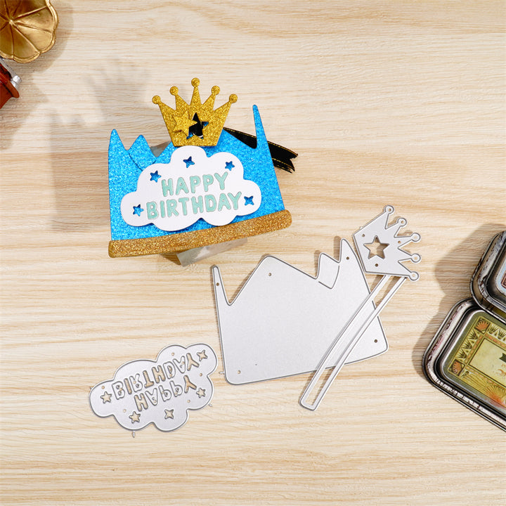 Kokorosa Metal Cutting Dies With Birthday Crown