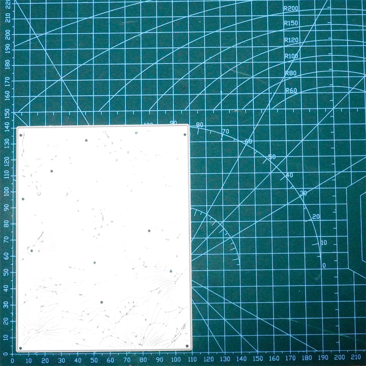 Kokorosa Metal Cutting Dies With Blooming Flower Background Board