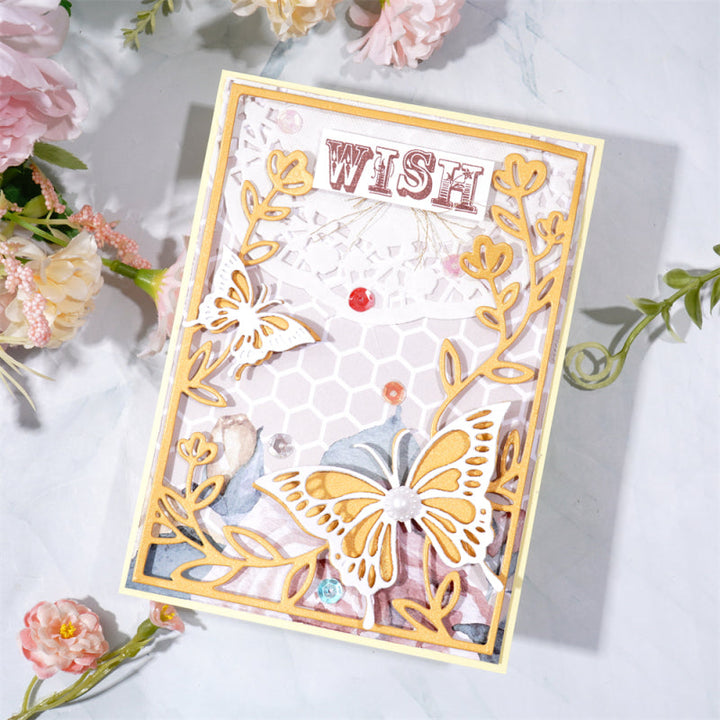 Kokorosa Metal Cutting Dies With Butterfly Flower Series