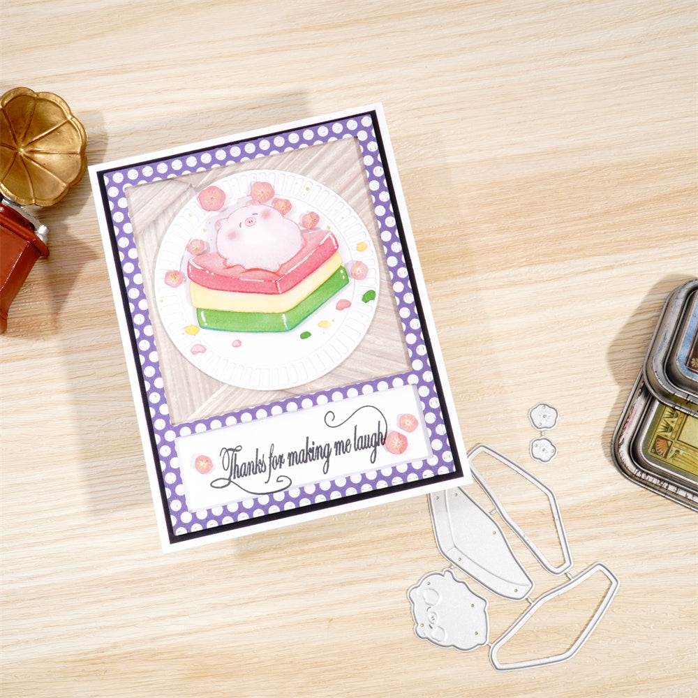 Kokorosa Metal Cutting Dies With Cake Pig