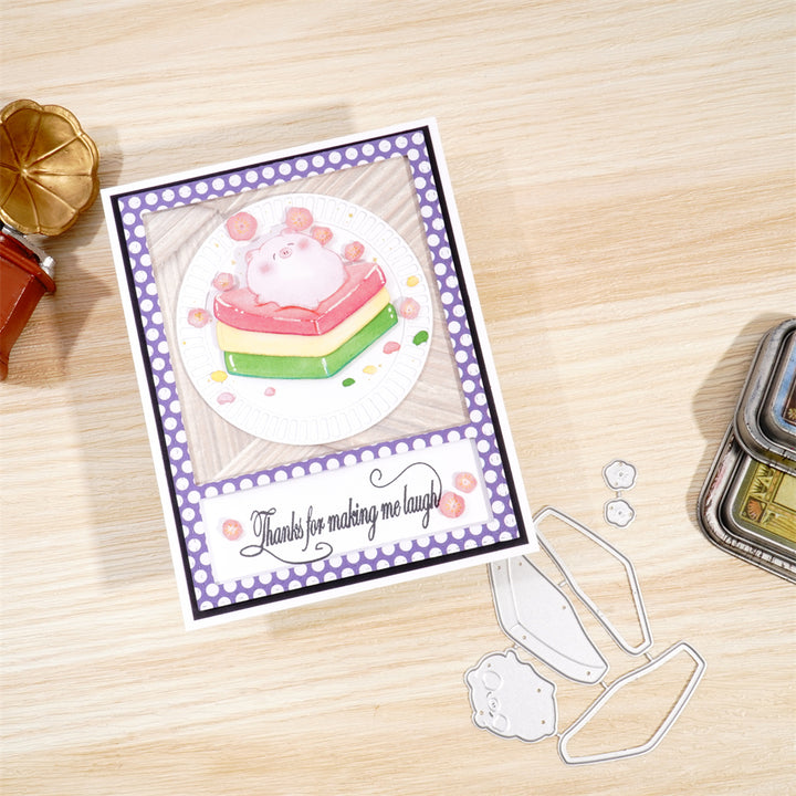 Kokorosa Metal Cutting Dies With Cake Pig