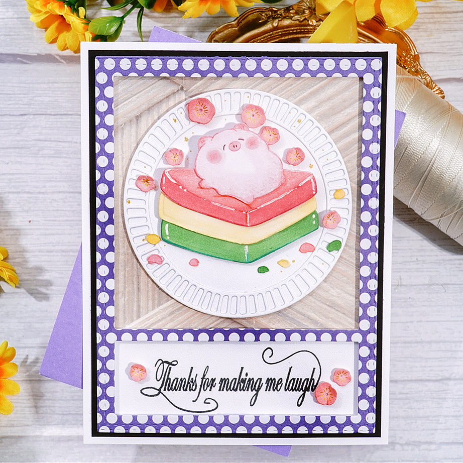 Kokorosa Metal Cutting Dies With Cake Pig
