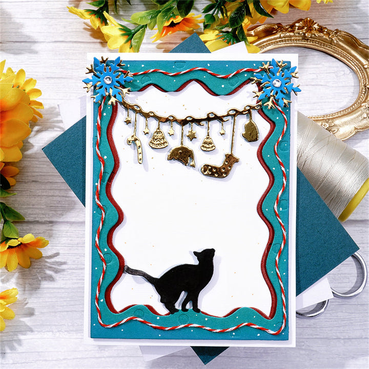 Kokorosa Metal Cutting Dies With Cat and Christmas Decorations