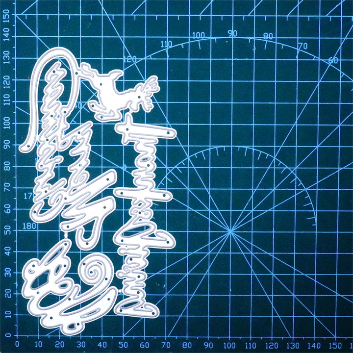 Kokorosa Metal Cutting Dies With Celebration Phrases