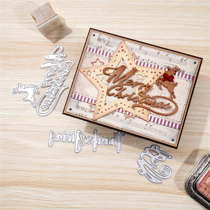 Kokorosa Metal Cutting Dies With Celebration Phrases