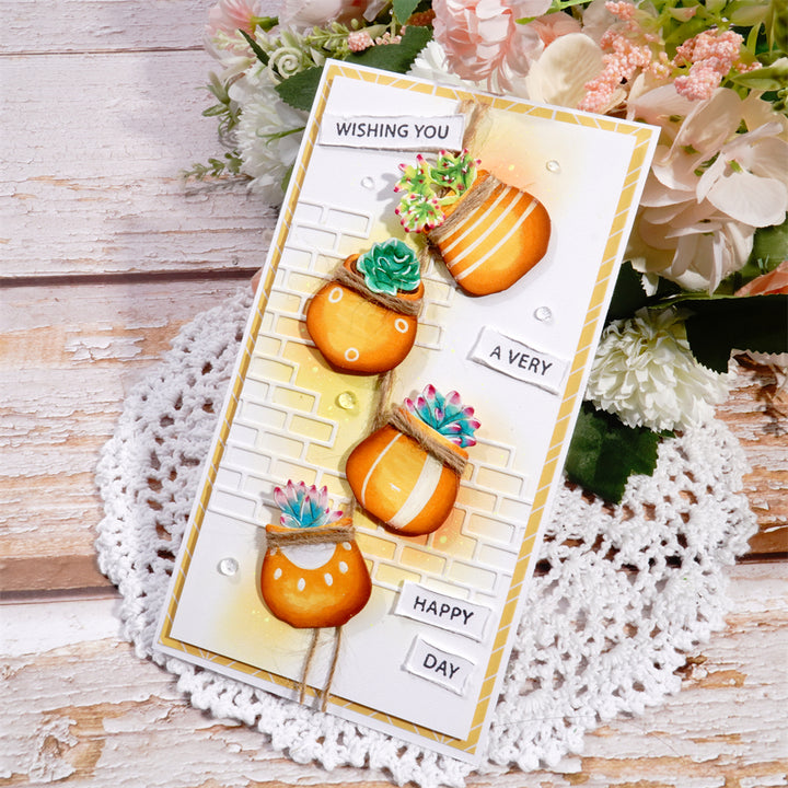 Kokorosa Metal Cutting Dies With Ceramic Flower Pots