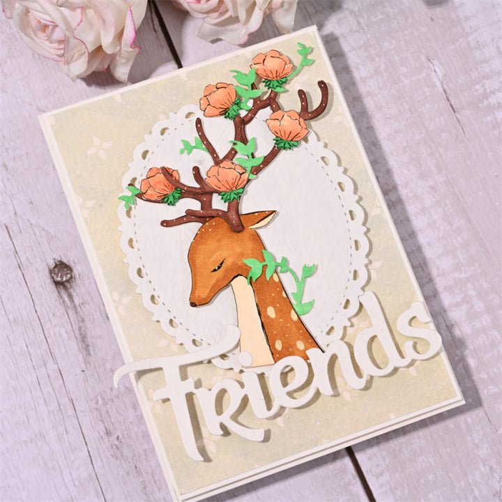Kokorosa Metal Cutting Dies With Cute Christmas Deer