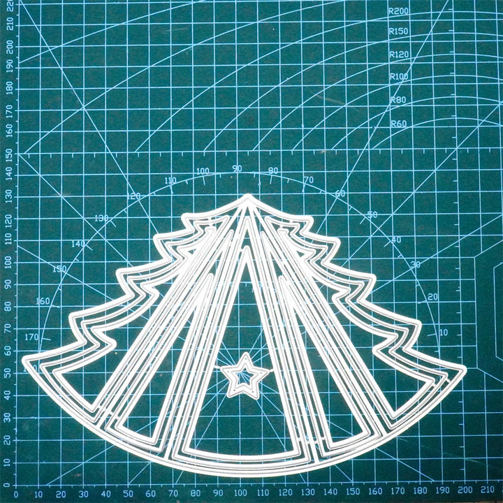 Kokorosa Metal Cutting Dies With Foldable Christmas Tree