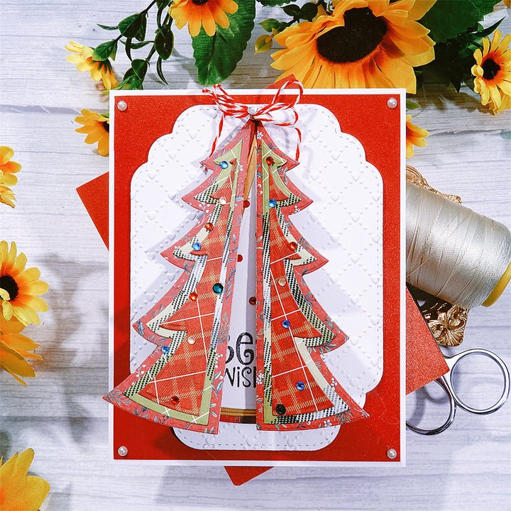 Kokorosa Metal Cutting Dies With Foldable Christmas Tree