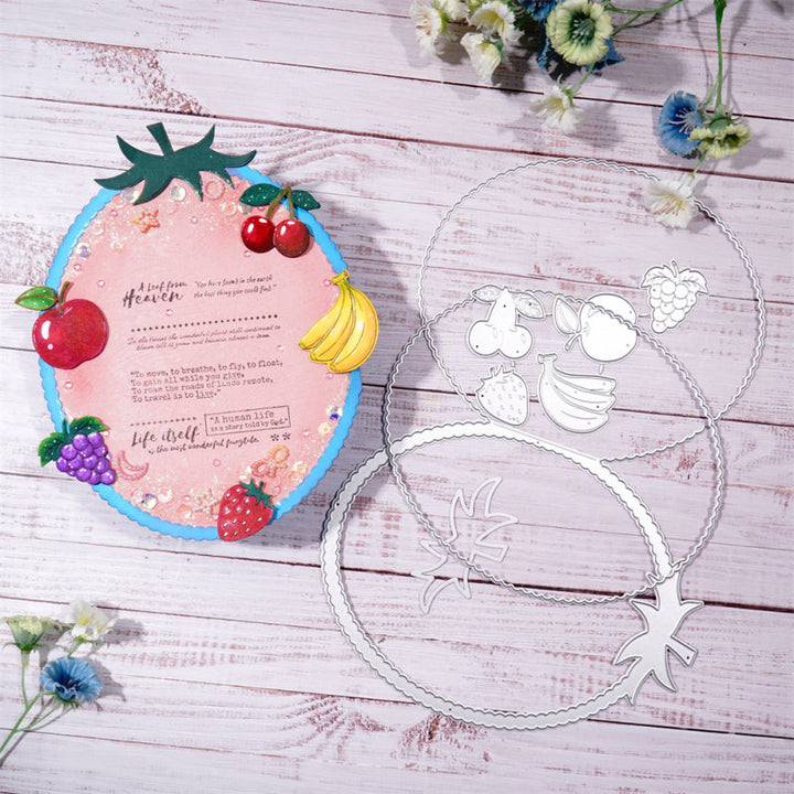 Kokorosa Metal Cutting Dies With Fruit Oval Frame