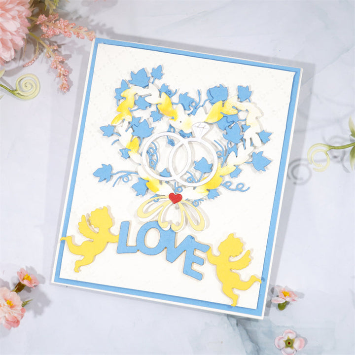 Kokorosa Metal Cutting Dies With Heart-shaped Border