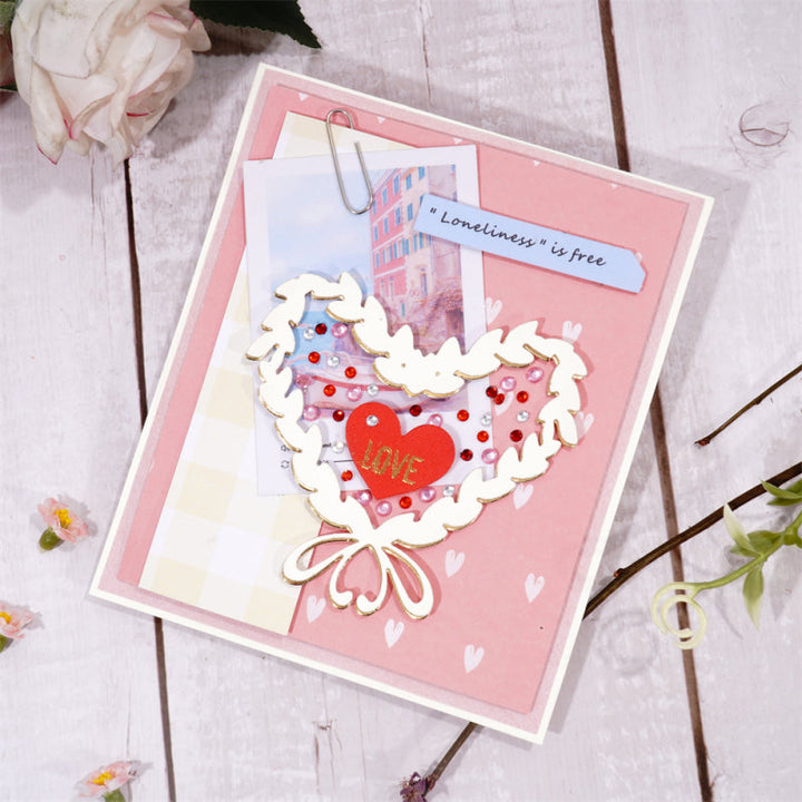 Kokorosa Metal Cutting Dies With Heart-shaped Border