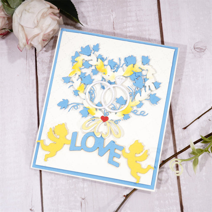 Kokorosa Metal Cutting Dies With Heart-shaped Border