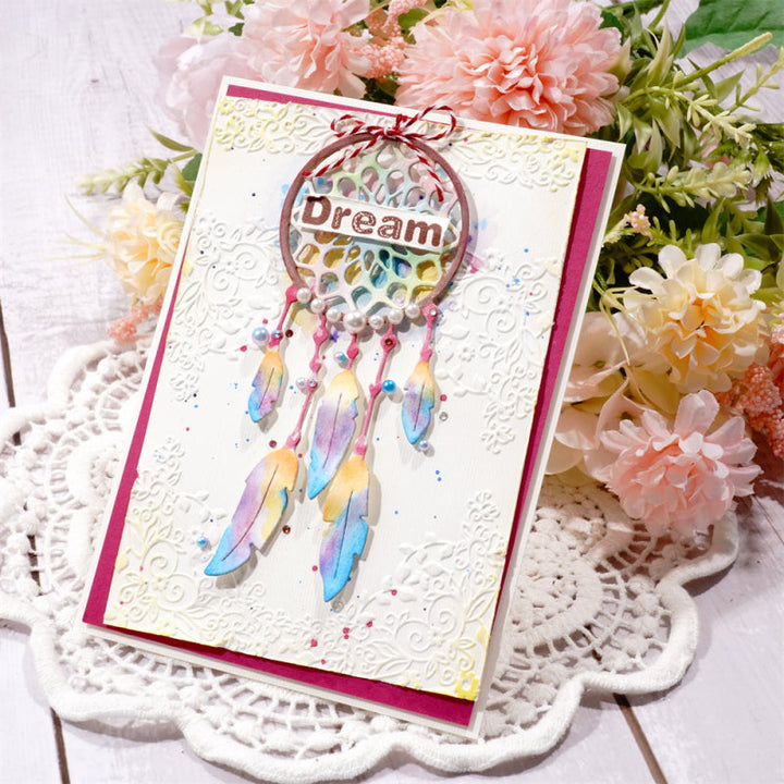 Kokorosa Metal Cutting Dies With Feather Dreamcatcher
