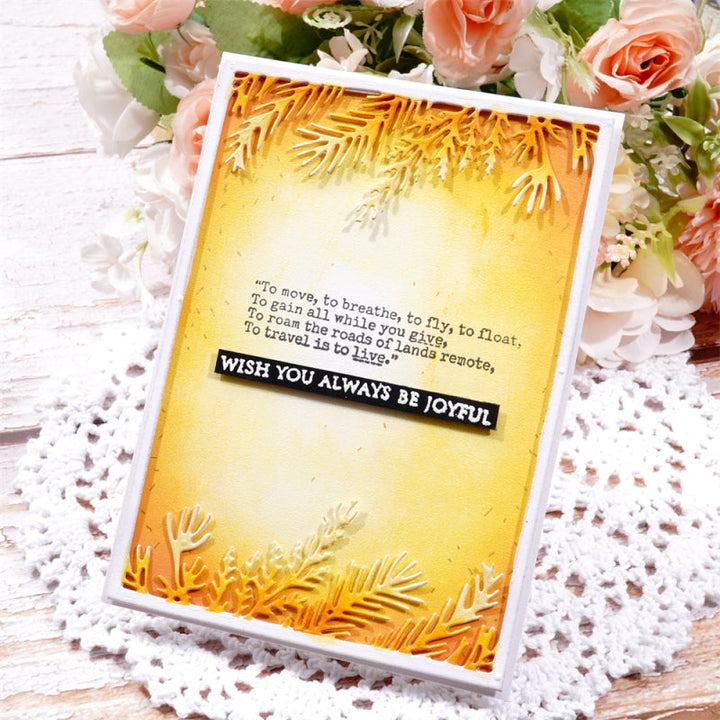 Kokorosa Metal Cutting Dies With Leaves Border